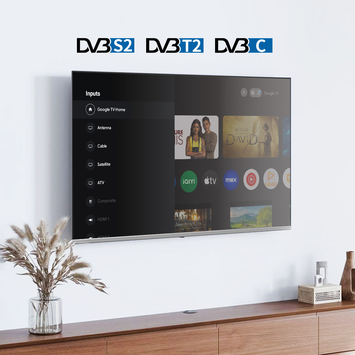 MECOOL 4K SMART GOOGLE TV with DVB-T2/C/S2