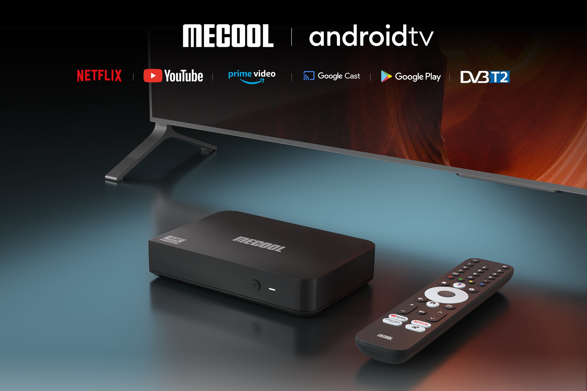MECOOL KT2 4K Android TV DVB Hybrid Set-top Box